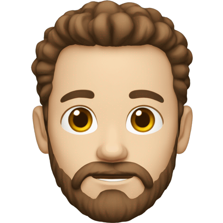 brown hair with beard, white skin 30 yeard old boy emoji