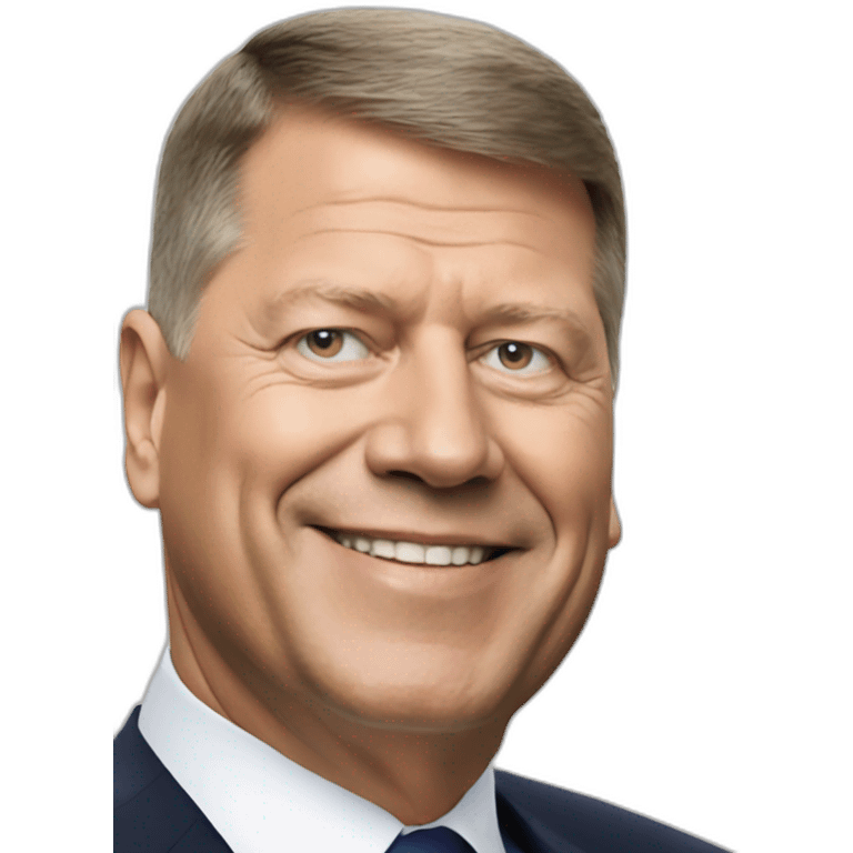 The president of Romania iohannis emoji