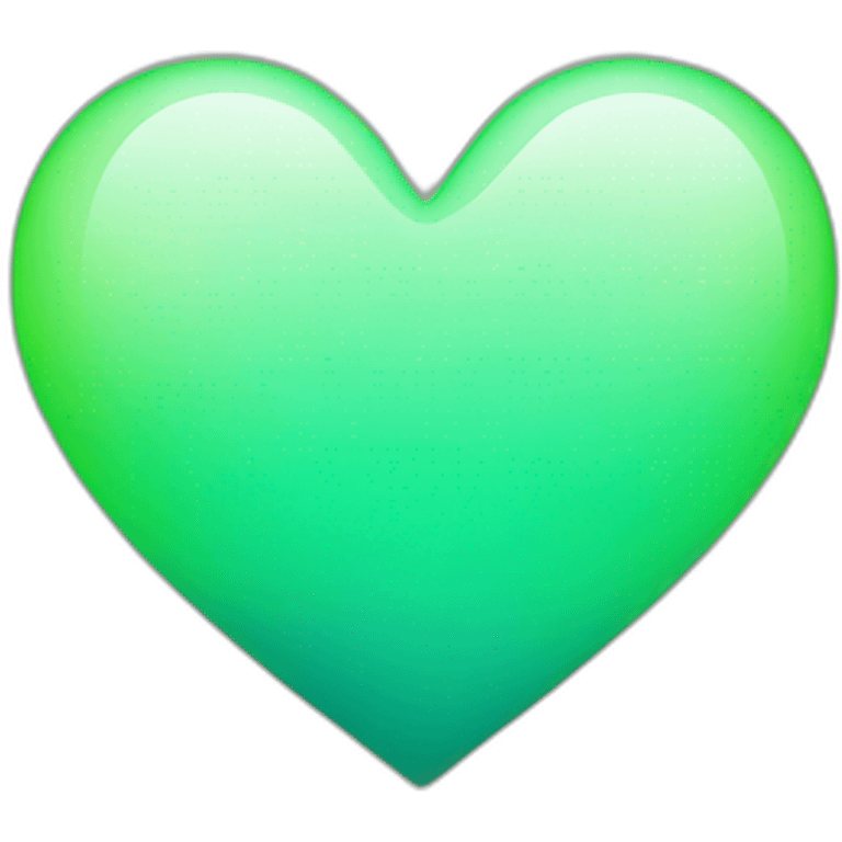 green fade heart  emoji