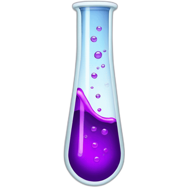 test tube with purple liquid emoji