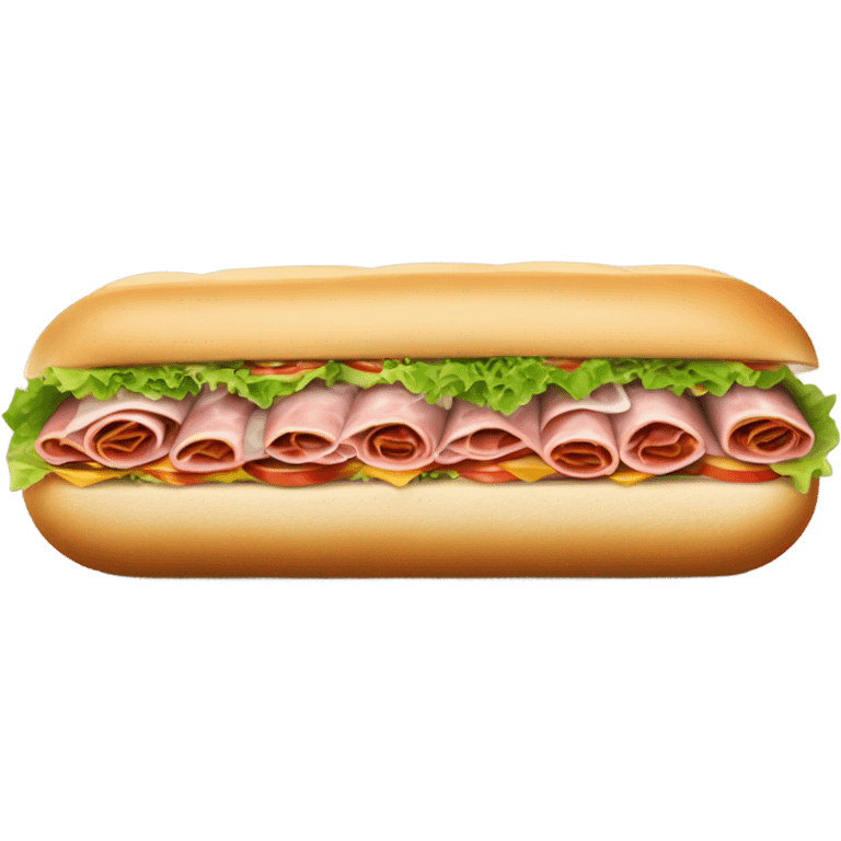 12” Italian sub sandwich emoji