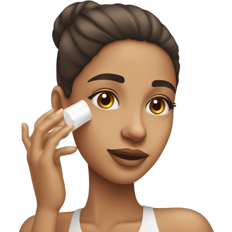 Girl doing skincare  emoji