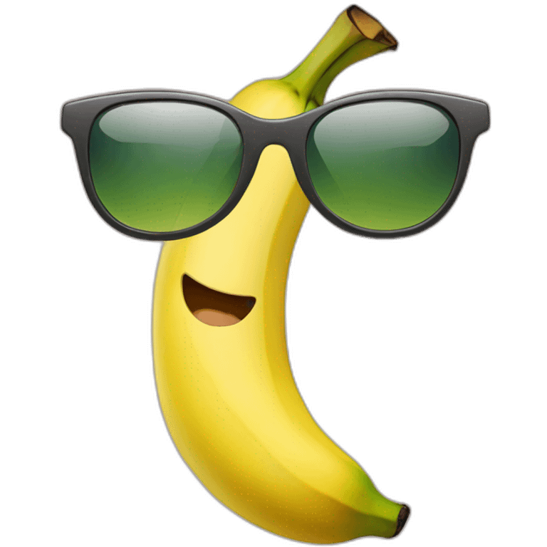 Banane mit Sonnenbrille emoji