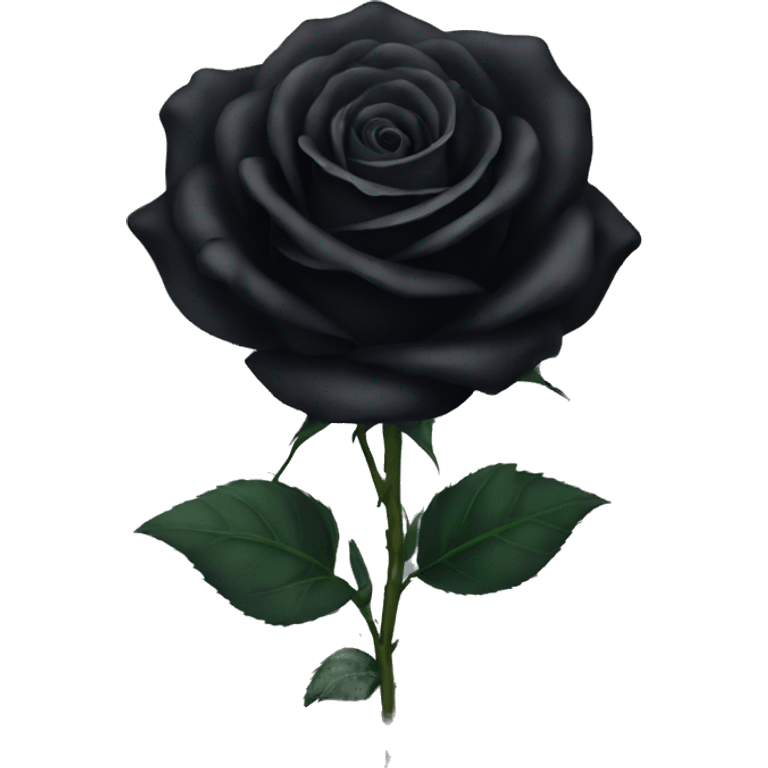 5 Black rose emoji