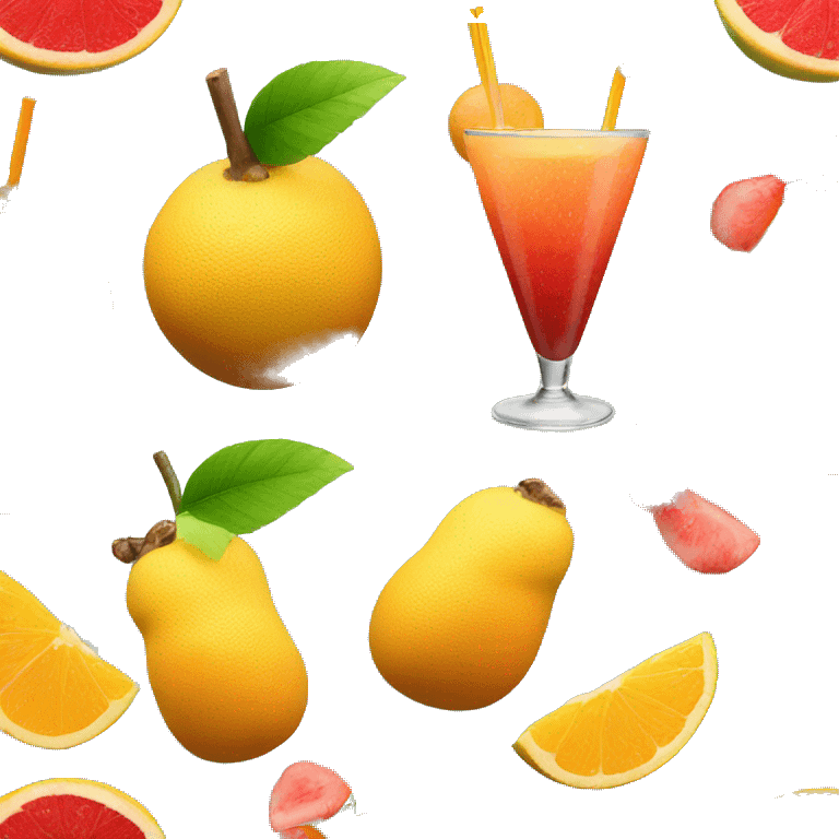 cocktail fruit emoji