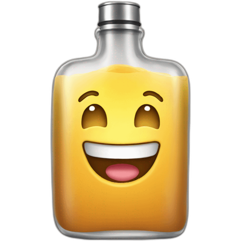 happy flask of liquid  emoji