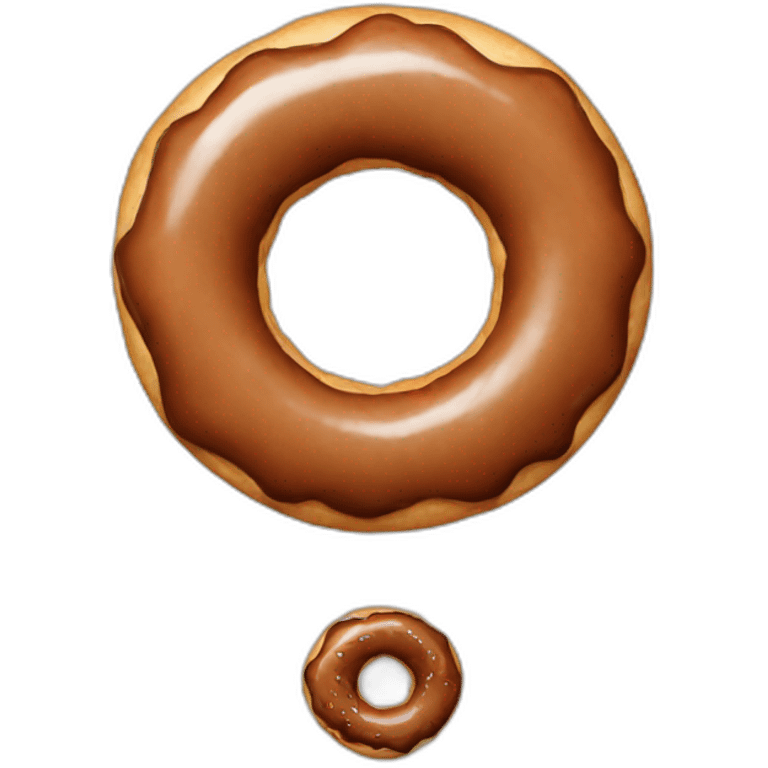 brown donut emoji