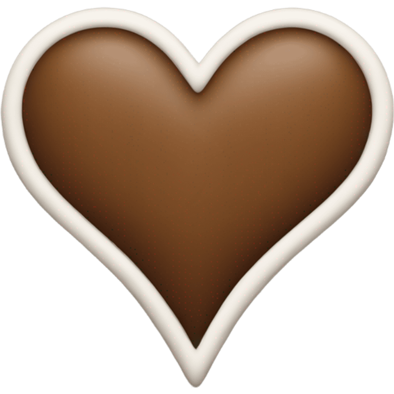 cloudy brown heart emoji