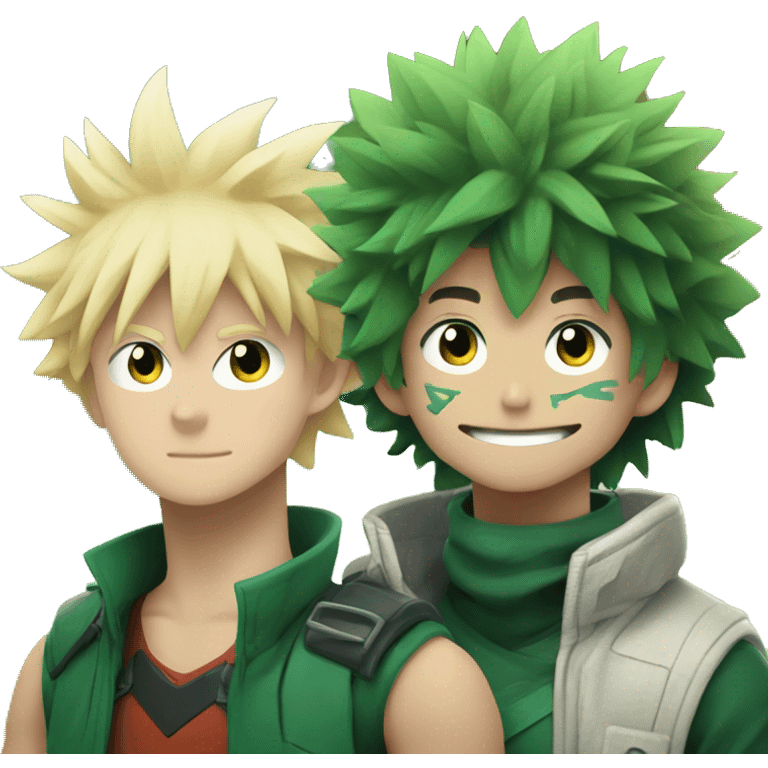 bakugo and deku emoji