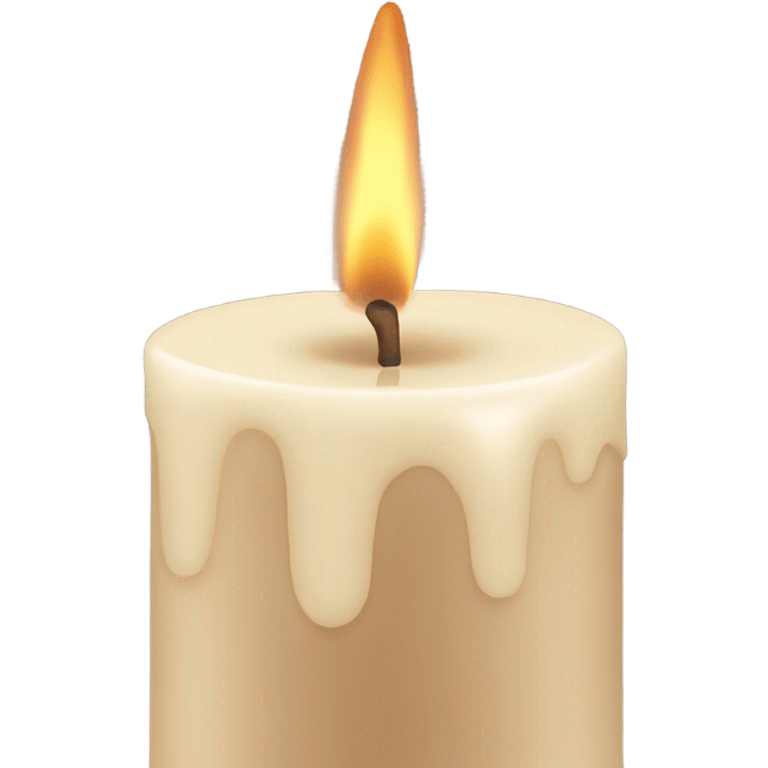 Beige candle  emoji