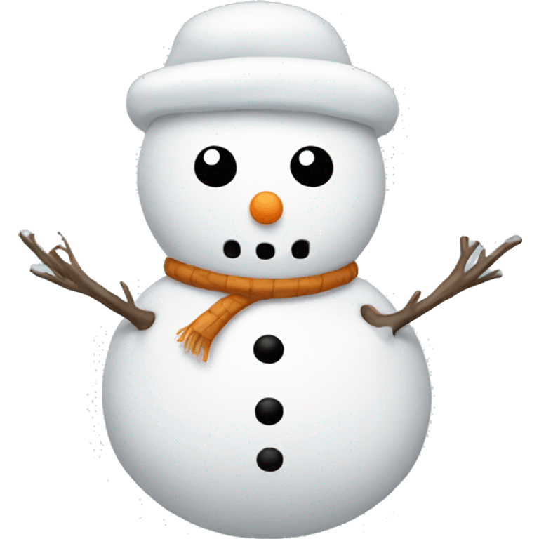 Snowman with abs emoji