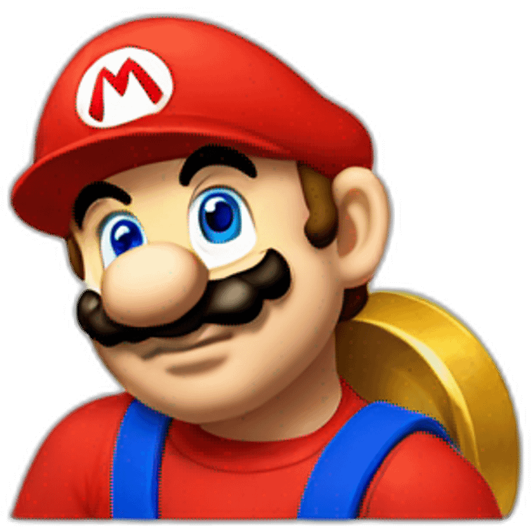 Mario met een geit emoji