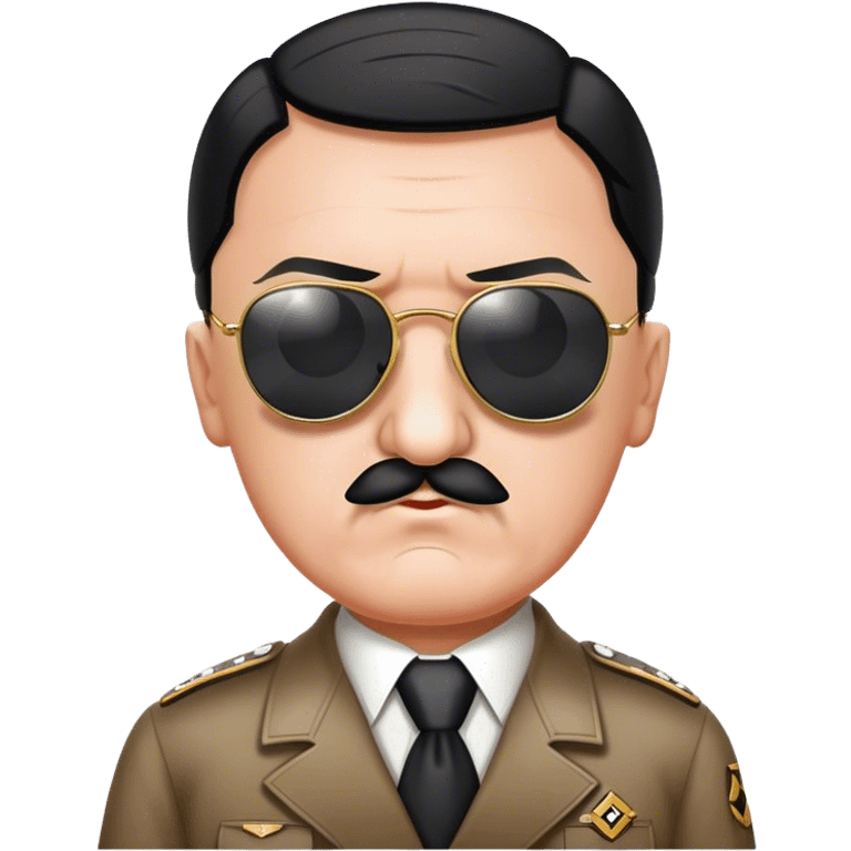 Hitler with sunglasses and a swastika  emoji