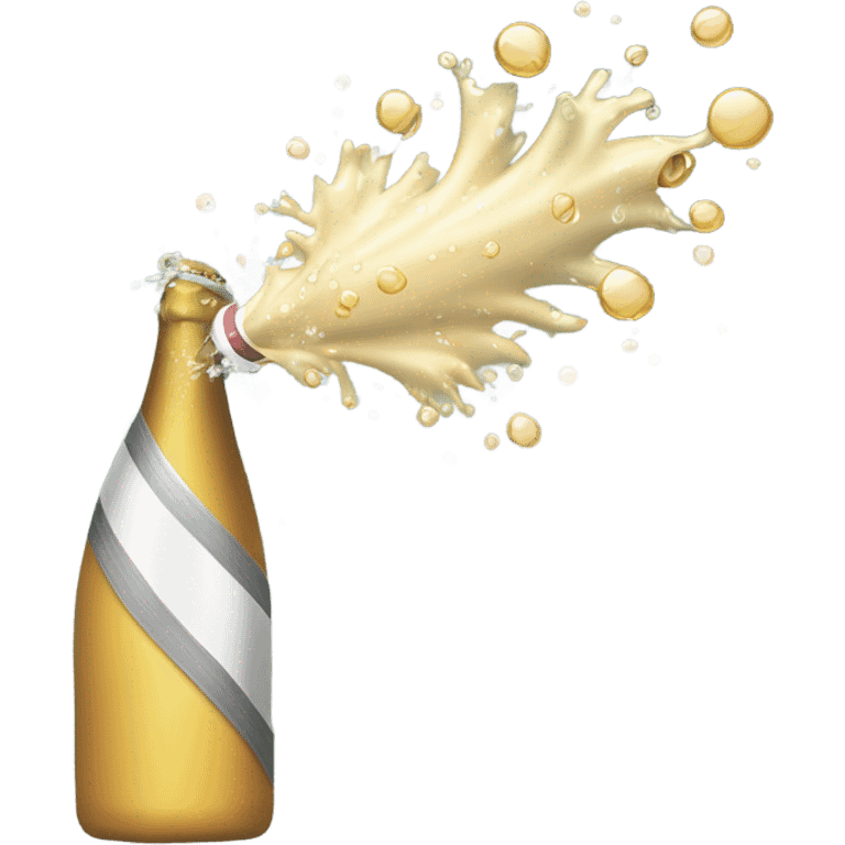 Champagne from fire hose emoji