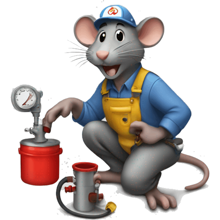 rat plumber heating emoji