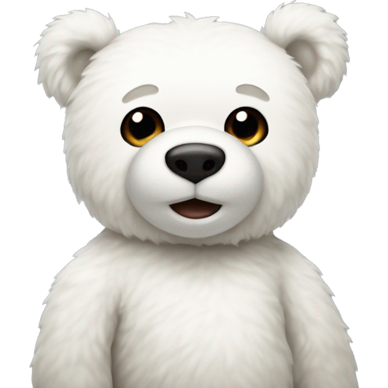 White Teddy bear emoji