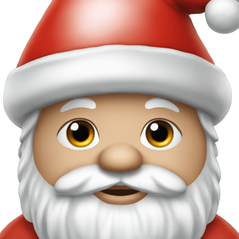 Chubby gnome with red santa hat emoji