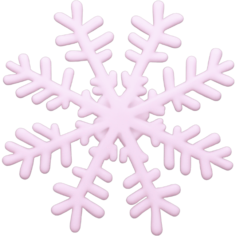 pastel pink snowflake  emoji