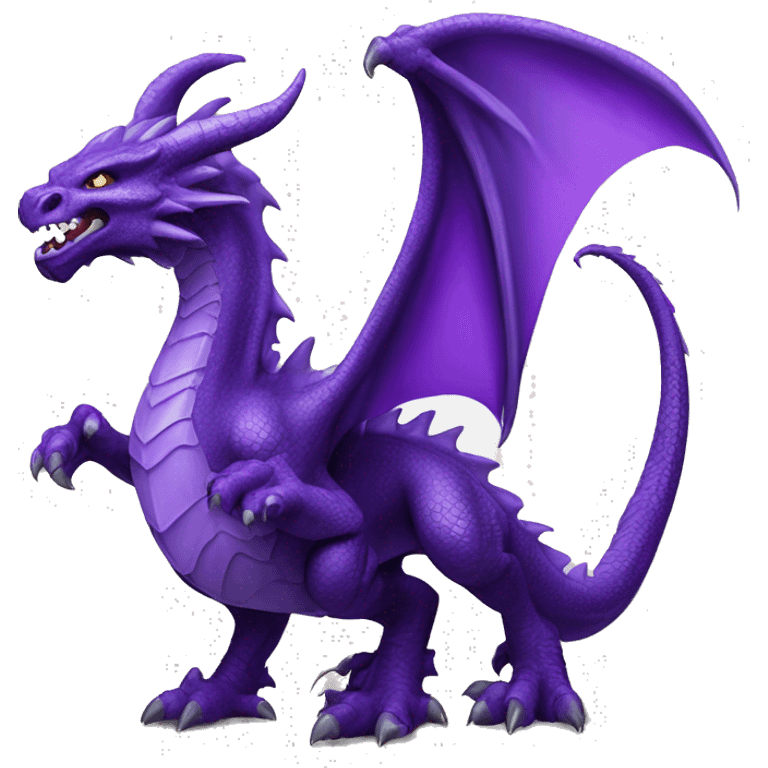 Purple dragon in style of Heroes of Might and Magic I emoji