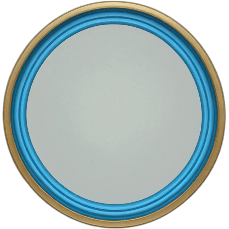 Blue border-ring-circle-frame emoji