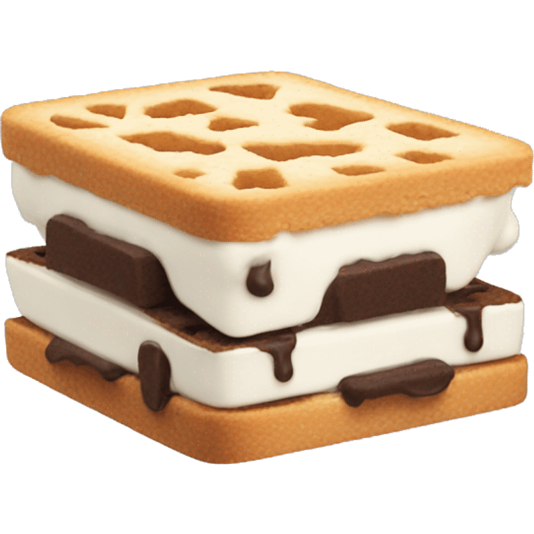 Smiling ice cream sandwich emoji