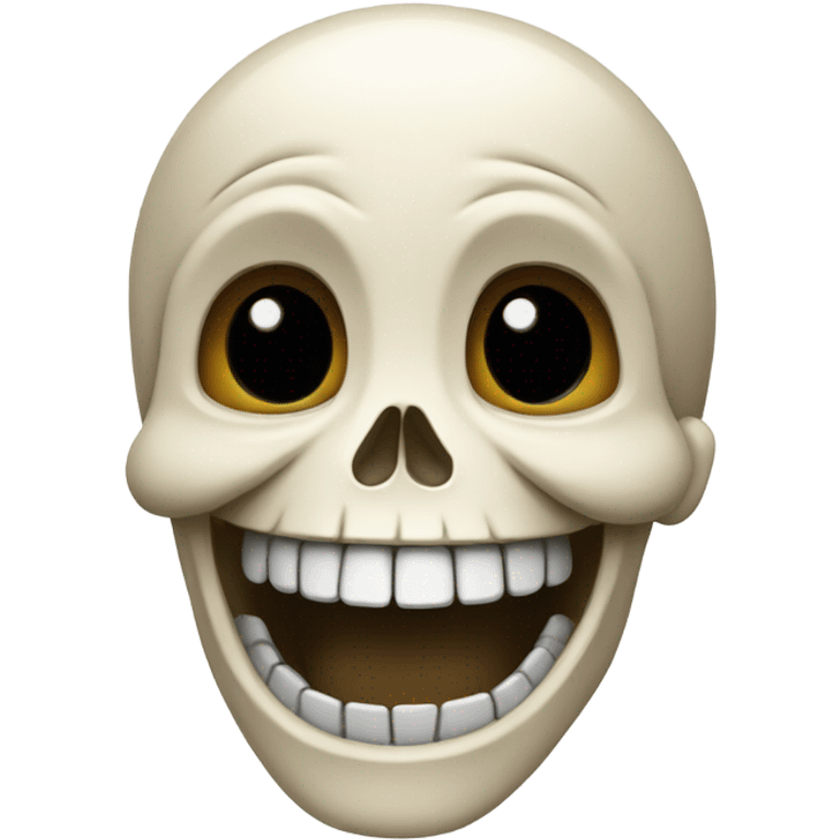 Skeleton laughing  emoji