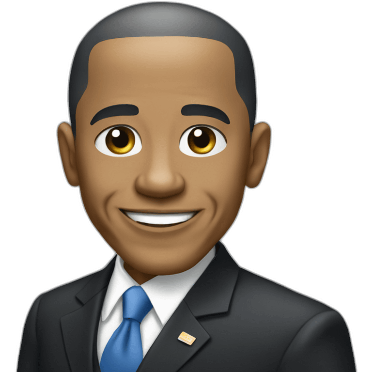 Barack Obama hmm emoji