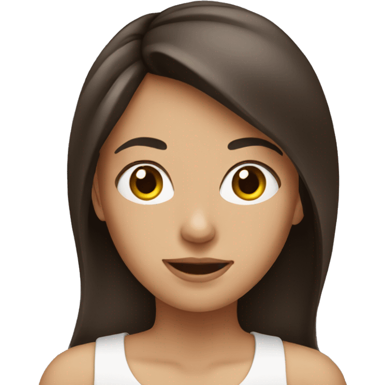 brunette girl emoji