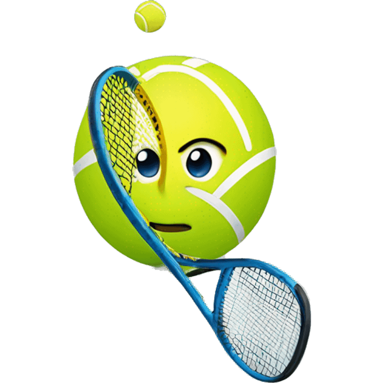 Tennisschläger mit Ball  emoji