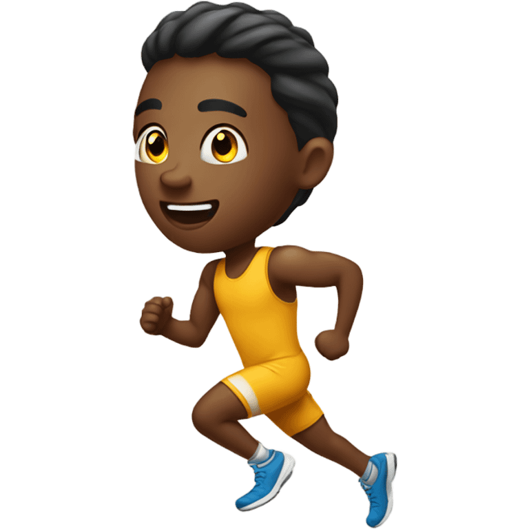 Athletic kid running emoji