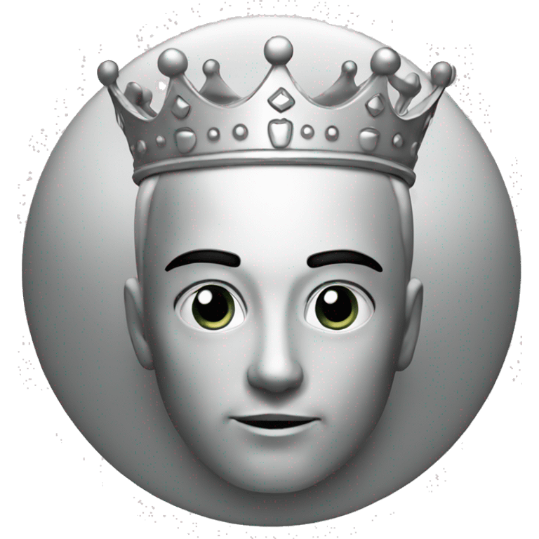 Crown silver emoji