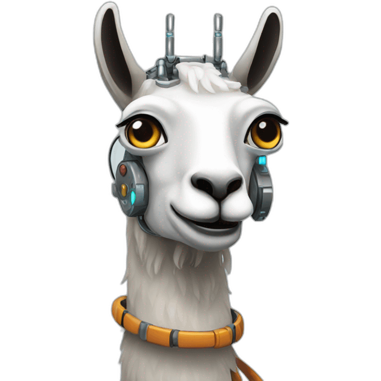 Lama robotic emoji