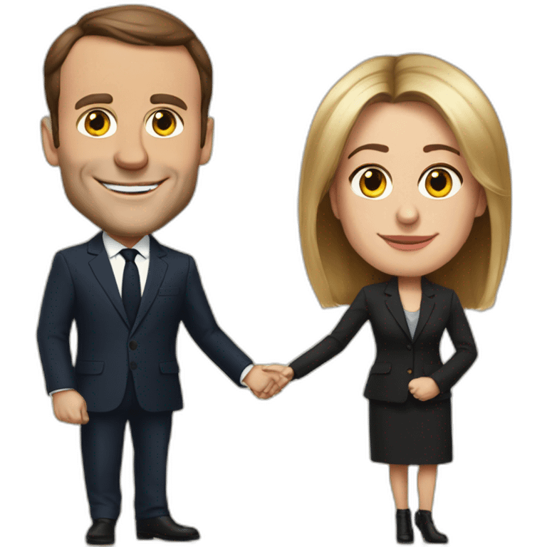 Macron et Brigitte emoji