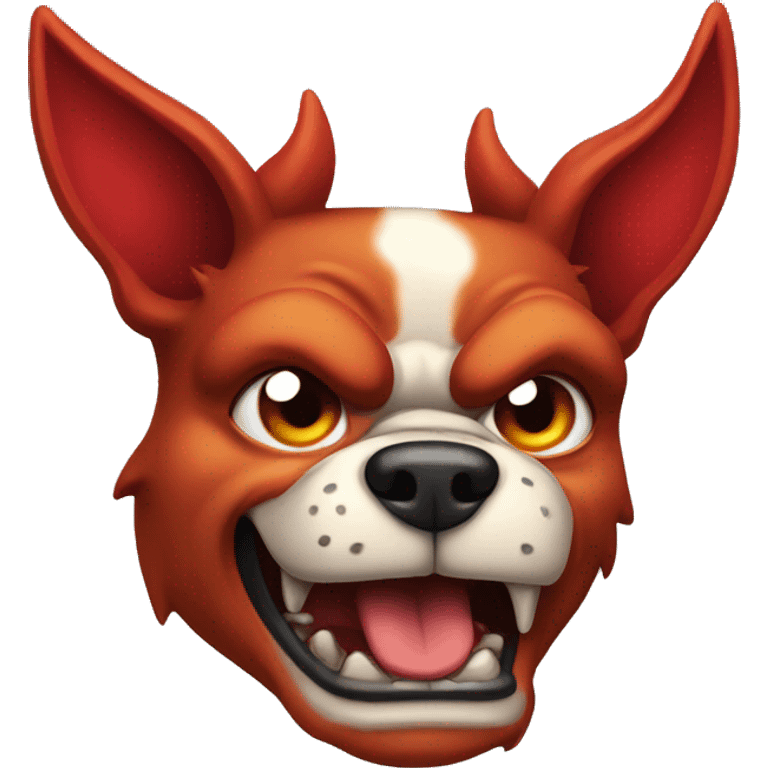 angry devil dog emoji