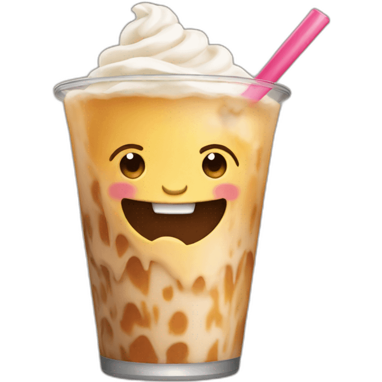 Tatortot drinking a milkshake emoji