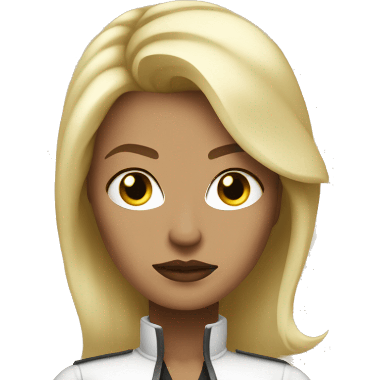 blonde badass powerwoman emoji