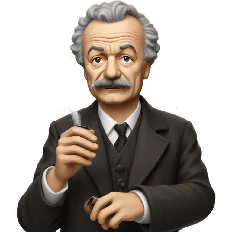 george brassens fume une pipe emoji