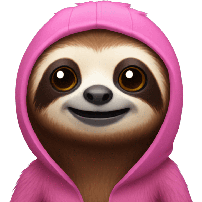 Pink sloth emoji