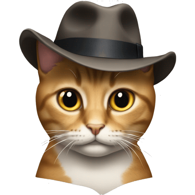 cat with fedora hat said NO! emoji