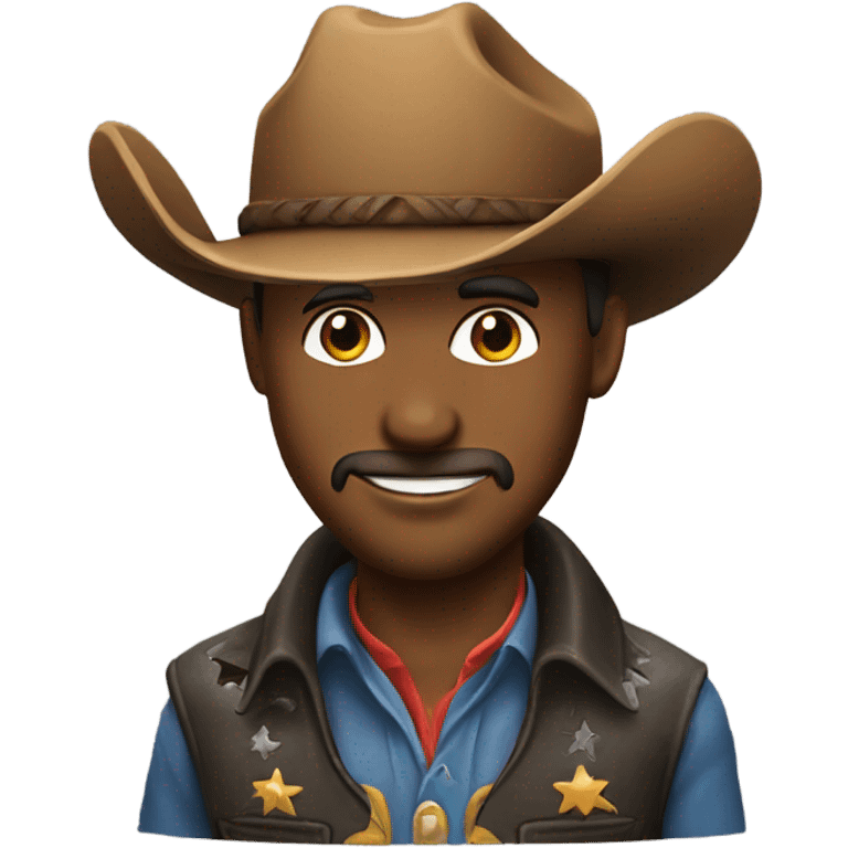 Cowboy with smirk emoji