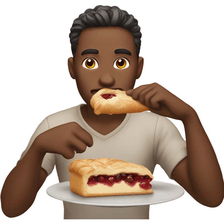 You eating pastry emoji