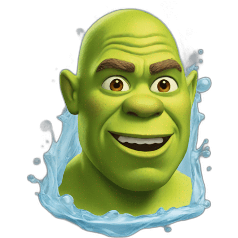 Shrek fluid emoji