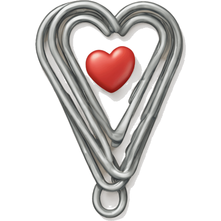 paper clip heart  emoji