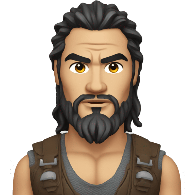 realistic jason momoa wearing vest emoji