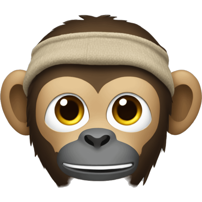 A monkey with balaklava emoji