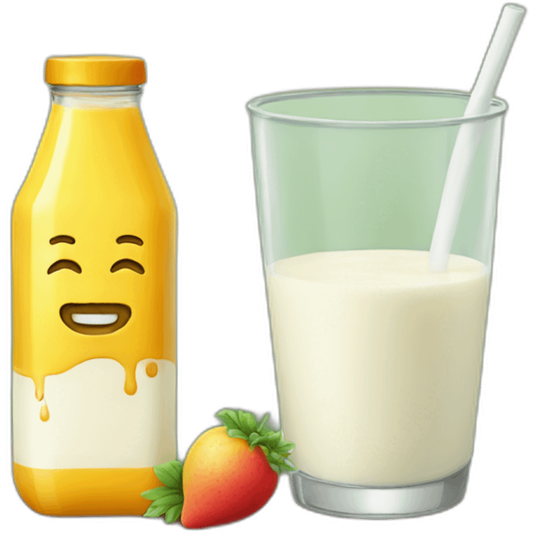 juice next to milk emoji