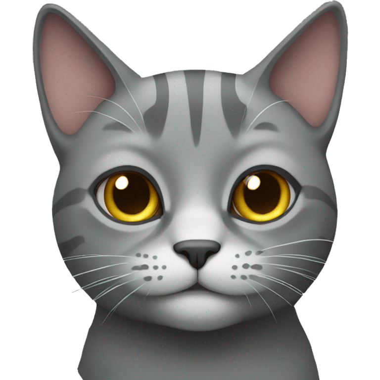 Gray cat emoji