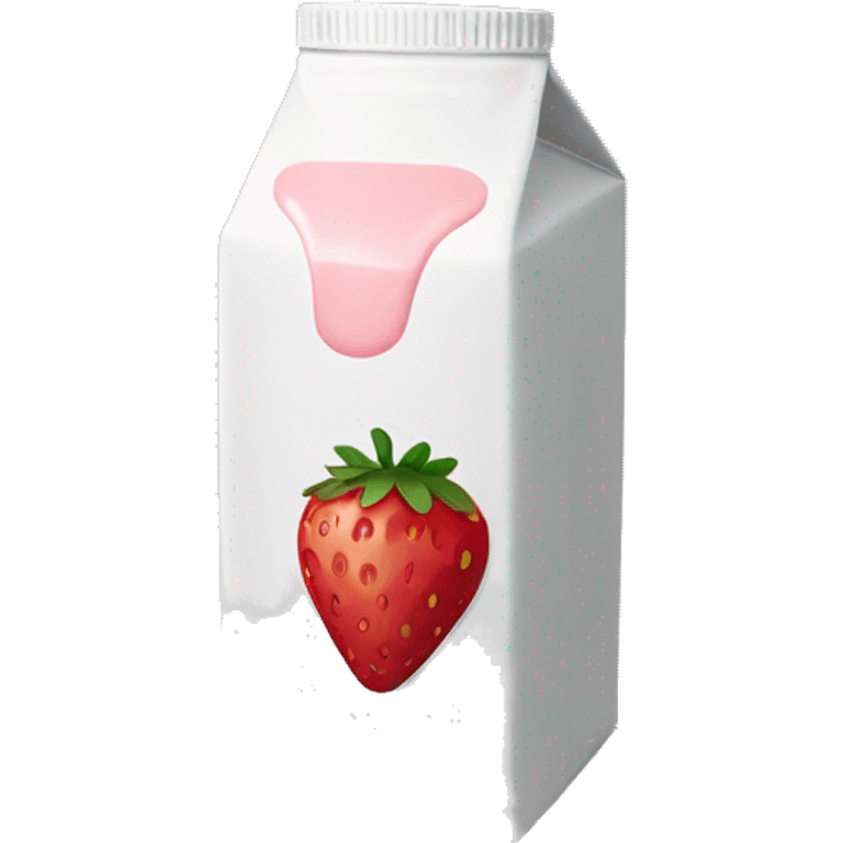 strawberry milk carton emoji