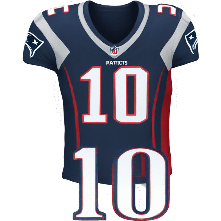 patriots jersey number 10 emoji