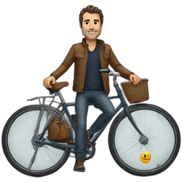 Alexandre Diard from PeopleSpheres on bicycle emoji